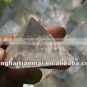 Beautiful Natural Clear QUARTZ Crystal HEALING Pyramid For Decoration, Gift thumbnail-1