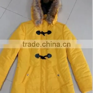 Lady's Padded Jackets With Fake Fur thumbnail-1