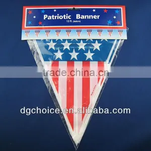 Outdoor Parader Use Trilateral Shape Plastic Banner and Flag thumbnail-1