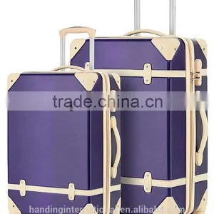 2 Piece ABS Luggage Set Vintage Suitcase thumbnail-1