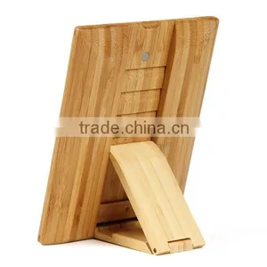 Wholesale Bamboo Mobile Phone Stand Wood Stand for IPad With 4 Hidden Slots thumbnail-3