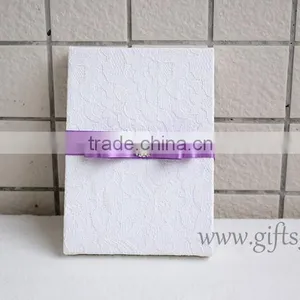 Customized White Silk Wedding Invitation Boxes Wholesale thumbnail-2