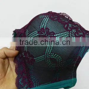 Free Sample Push Up Thick Pad Very Sexy Floral Lace Bra thumbnail-5