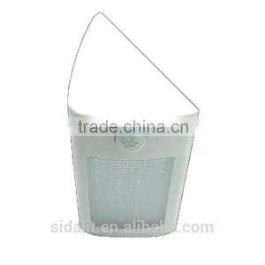 28 Led White Color Round Triangle Lampshade 2200mah Ni-MH Battery PIR Sensor + Light Control Solar Led Wall Light thumbnail-4