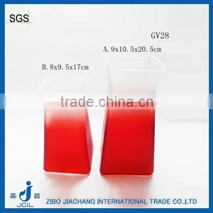 ZIBO Cheap Square Decorative Home Decor Glass Vases thumbnail-1