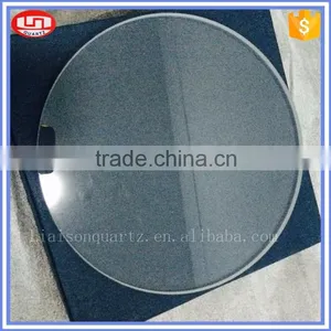 High Purity Fused Clear Round Quartz Glass Plate thumbnail-1