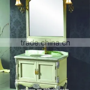 WTS-1622 Foshan Special Discount 30 Inch Modern Wooden Bathroom Vanity Floor Mounted thumbnail-1