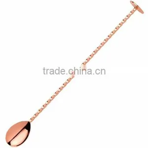 Copper Plated Bar Spoon Cocktail Stirrer thumbnail-1