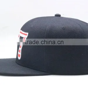 New Arrival Custom Multicolor 3D Puff Embroidery Snapback Black thumbnail-3