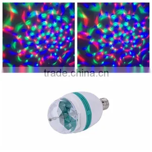 Top Selling Full Color RGB Rotating Led Light Crystal Ball Stage Light Led Ball Revolving Disco Light thumbnail-1