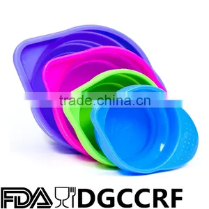 Silicone Collapsible Measuring Cups Foldable Bowl thumbnail-1