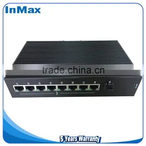 9 Port Gigabit PoE Industrial Network Switches, Up to 30 Watts Output of Each PoE Port P509A thumbnail-2