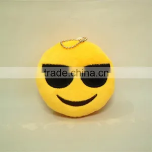 New Emoji Keychain PP Cotton Plush Custom Pendant Keychain Yellow Cushion Emoji Pendant Emoji Keychain thumbnail-4