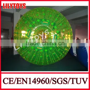 Green 1.0mm TPU Inflatable Body Zorb Ball Use for Kids, Customizable 1-3m Zorb Balls for Sale thumbnail-2