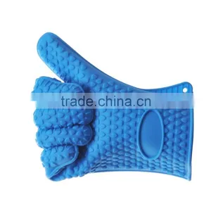 Silicone Kitchen Heat Resistance Baking Cooking Gloves BBQ Oven Gloves thumbnail-1