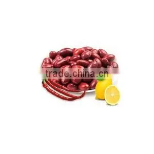 High Quality 100% Tunisian Table Olives,Purple Olives Broken With Cayenne Peppers and Lemon, Purple Olives 370 ml Glass Jar thumbnail-3