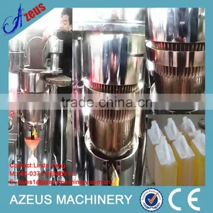 AZEUS Brand Hydraulic Type Small Olive Oil Press / Soybean Oil Mill thumbnail-4