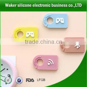 Accessories for Phones Colorful Silicone Cable Tie Tag Silicone Cable Marker Cable Tie Marker/tag/organizers thumbnail-4
