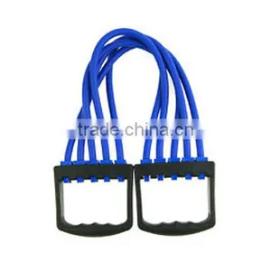 Chest Arm Resistance Tubing Band Strength Pull Exercise Toning Muscle Stretching thumbnail-2