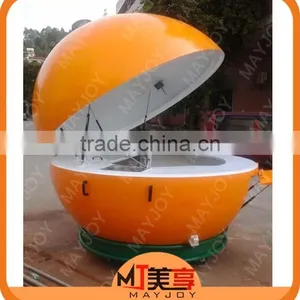 Popular Attractive Food Cart/Orange Fruit Catering Tralier/Mobile Food Tralier thumbnail-4