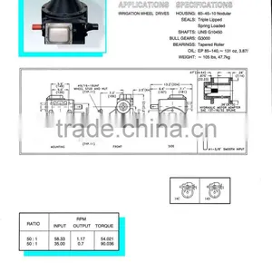 Farm Irrigation Wheel Drive Gearbox OEM thumbnail-1