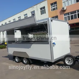 Refrigerator Air-conditioner Food Van for Sale Fiberglass Cart Vending Machine Pizza thumbnail-2