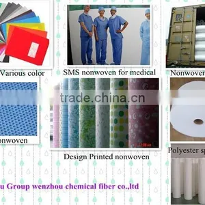 100% Printed Polyester Spunbond Nonwoven Fabric thumbnail-1