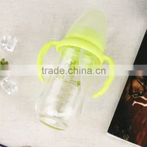 2017 Hot Sale Baby Feeding Bottle , Screw Mouth Glass Baby Bottle thumbnail-1