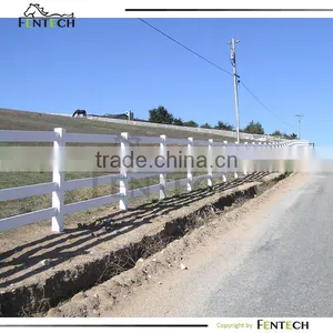 4-rail Plastic Horse Fencing 1.5m High Above the Ground thumbnail-1