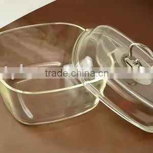Pyrex Glass Casserole With Cover, Square Oven Dish, Baking Pan thumbnail-1