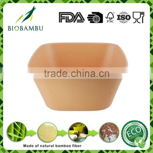 Eco Friendly Wholesale Bamboo Fiber Salad Bowl Colorful Dinnerware Sets thumbnail-5