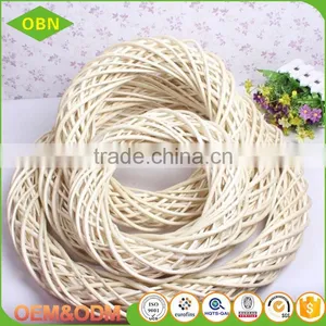 New Arrival Artificial Hand Weaving Willow Wreath Rattan Decor Wicker Garland thumbnail-1
