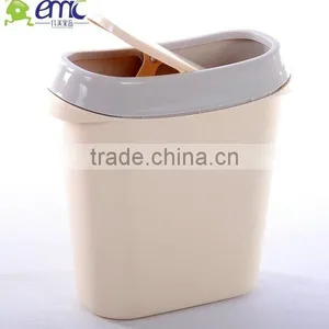 Hot Selling Plastic Dustbin, Table Dustbin With Flip Lid thumbnail-2