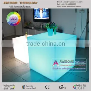Waterproof Luminous Square Cube Table (cb400) thumbnail-3