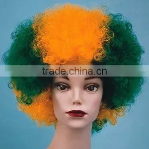 Clown Wigs/rainbow Wigs/coloured Fun Wigs thumbnail-1
