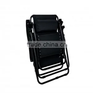 2 Pack Garden Folding Black Infinity Zero Gravity Lounge Chair thumbnail-6