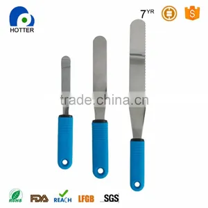 Cake Icing Silicone Spatula Set Stainless Steel Knife Silicon Handle thumbnail-1