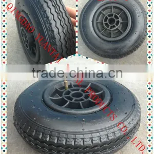 Wheel Barrow, Garden Tool Cart, Hand Trolley Use Air Wheel Cart Wheel PU Foam Flat Free Pneumatic Solid Rubber Caster Wheel thumbnail-6
