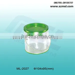 Clear PET Body Tin Box With Handle thumbnail-1