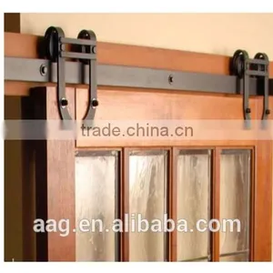 Factory Supply Fashional Waterproof Track And Roller Wheels Stop Guide For Sliding Wooden Door thumbnail-2