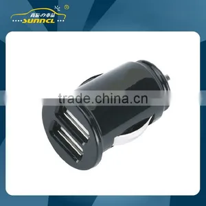 2015 Mini Dual USB Car Charger Adapter Plug for Apple and Samsung Devices thumbnail-1