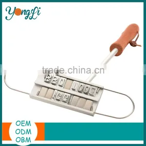 DIY Barbecue Tools Branding Iron Stamp With Changeable Letters BBQ Branding Iron thumbnail-2