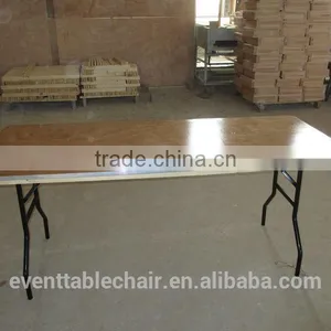 Wholesale Banquet Wooden Folding Table With Alu Table Edge Factory Directly thumbnail-4