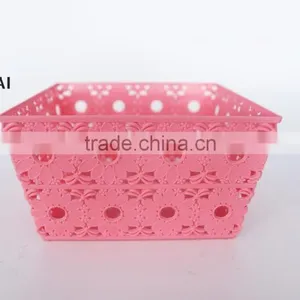 2016 New Style Plastic pp Square Fruit Basket With Sunflower thumbnail-2