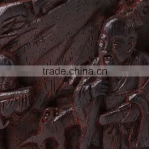 Chinese Unique Wooden Carving Pencil Vase Brush Pot Handicraft thumbnail-4