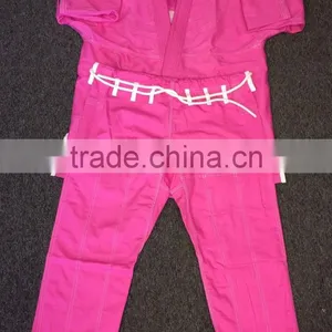 Pink Brazilian Jiu Jitsu Uniform / Pink BJJ Gi's Kimono / BJJ Gi Kimono Pink thumbnail-2