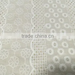 Cotton Cutout Embroidery Design Lace Fabric thumbnail-2