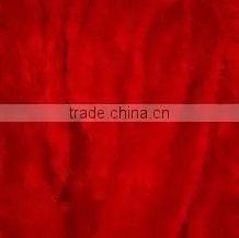 2015 Long Hair Red Artificial Wool Fabric thumbnail-2