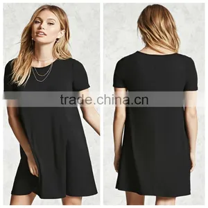 Woman Loose Short Sleeve Casual Dress thumbnail-1