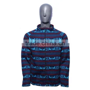 2016 High Quality Style 100% Polyester Printing Men Polar Fleece Jacket thumbnail-1